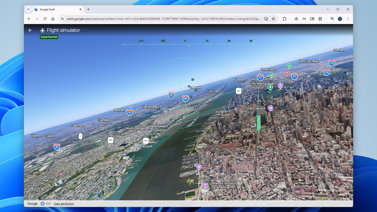 Google Earth Has a Free Flight Simulator Built Into Your Browser