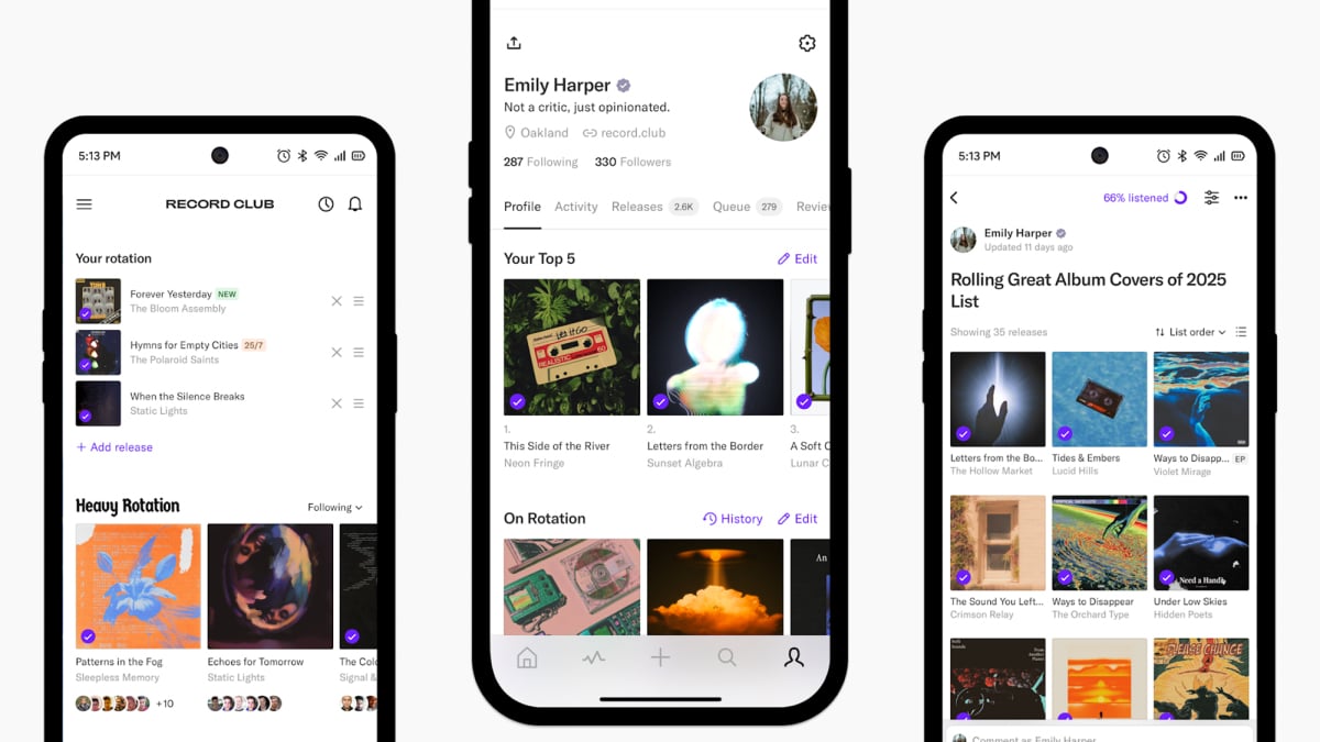Record Club Is a Letterboxd-Style App for Music Lovers
